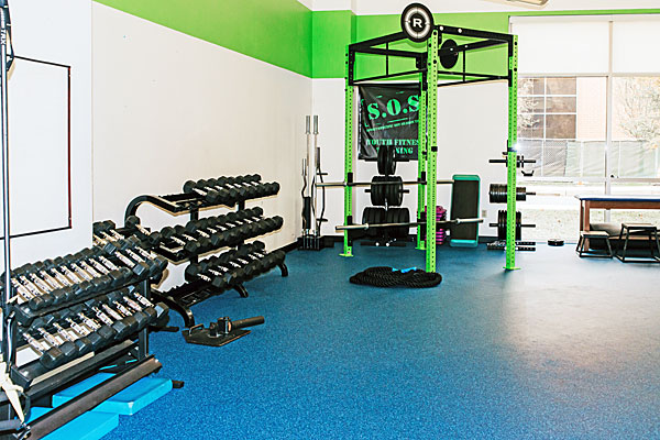 The private personal training room and fitness equipment at Steel Fitness Premier.